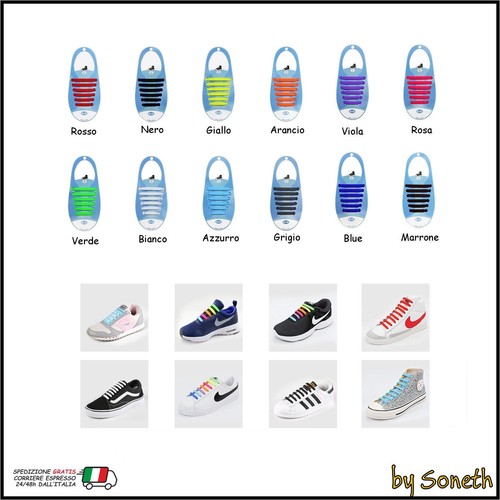 Lacci elastici colorati - elastici,