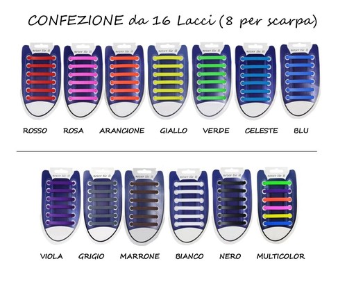 Lacci elastici silicone - lacci,